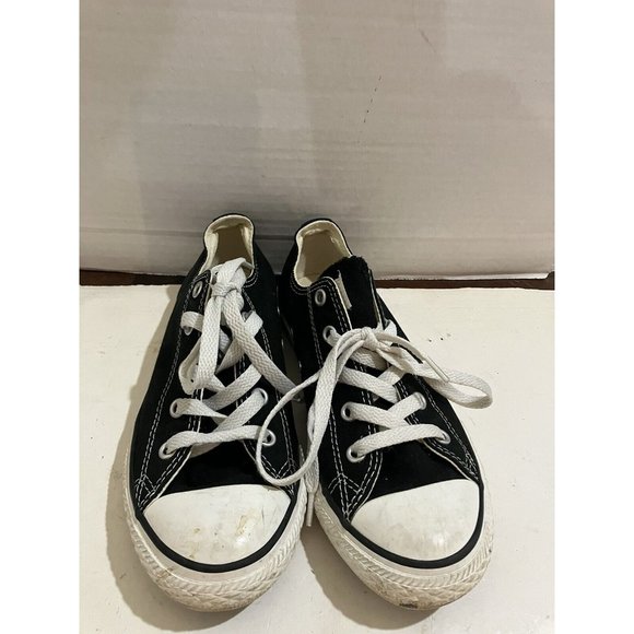 Converse All Star Chuck Taylor 3J235 Youth Size 2 Black Canvas sneakers  Shoes - Picture 2 of 8